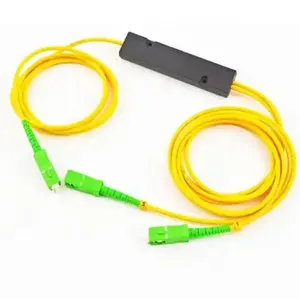 Good Price Fiber Optic PLC Splitter 1x2 SC/UPC SC/APC Connector Singlemode Pigtail 1310/1550 nm Fused FBT Coupler