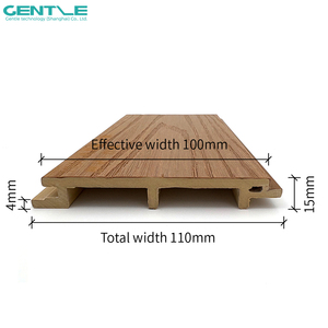 แผ่นผนังตกแต่งภายนอก ASA Outdoor 100 รุ่น 3 มิติ ลายไม้สัก  แผ่นผนัง ASA Co-Extruded สำหรับภายนอกอาคาร - Product Image 2