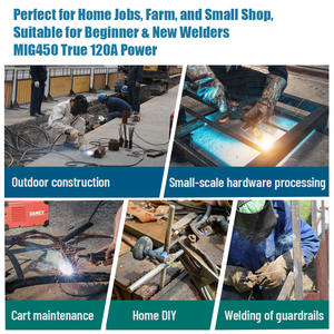 Soldadora MIG Portátil sin Gas 110V 3 en 1, Máquina <span class=keywords><strong>de</strong></span> <span class=keywords><strong>Soldar</strong></span> Mini MIG/MMA/TIG sin Gas para Bricolaje en Casa, Precio Económico, Soldadora MIG 450A - Product Image 5