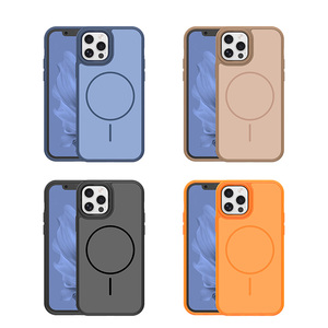 Nuova Custodia Protettiva Antiscivolo Opaca per Fotocamera, in TPU e PC, con Ricarica Wireless Magnetica per <span class=keywords><strong>iPhone</strong></span> <span class=keywords><strong>12</strong></span> Pro, Colore <span class=keywords><strong>Arancione</strong></span> - Product Image 2
