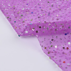 Glitter Thiết Kế Lưới Vải Sequin Vải Tuyn Cho Váy Lưới Sequin Vải - Product Image 4