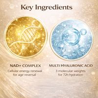Crème hydratante anti-âge enrichie en NAD+ 50g, crème hydratante anti-âge pour affiner les pores, soutenir la barrière cutanée, convient à tous les types de peau