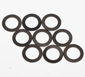 Rondelle de joint plat ultra-mince personnalisée en noir graphite Tailles M16.5 M17 M18 M19 en plastique nylon - Product Image 1