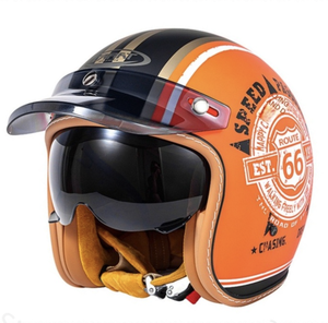 YM toutes saisons ABS <span class=keywords><strong>casque</strong></span> de moto électrique certifié DOT conception intégrale garantie de 2 ans hommes femmes nouveau <span class=keywords><strong>Vintage</strong></span> sécurité d'abord - Product Image 1