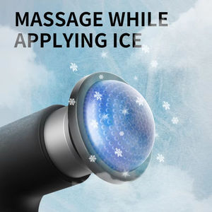 Professionele Draadloze Warme En Koude <span class=keywords><strong>Massage</strong></span> Gun Body Atleten 10 Hoofdbevestigingen Diep Weefsel Verwarming Koeling Fascia <span class=keywords><strong>Massage</strong></span> Pistool - Product Image 3