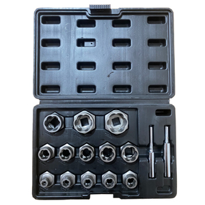 SS24530A, 16 piezas, extractor compacto de tuercas y pernos, juego de punzones y pasadores para eliminación de daños rotos, acero Cr-mo de <span class=keywords><strong>8</strong></span> - 27mm - Product Image 2