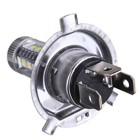 Ampoules de phares LED H4 80W 6000K, lumière blanche pure, en aluminium avec lentilles, pour la mise à niveau des voitures