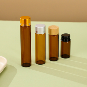 Flaconi in Vetro Marrone da 10ml, 18ml, 20ml, 25ml per Liquidi Orali e Bevande con Tappo a Vite in Legno - Product Image 6