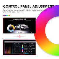 Speaker Tweeter LED 3D Rotating Mewah 64 Warna untuk Mercedes-Benz W205 C300 GLC300 X253