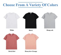 T-shirt en coton 200g pour homme, coton peigné 21s, épaules droites, uni, personnalisable avec logo, vente en gros, manches courtes, unisexe