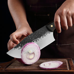 Cuchillo de Carnicero de Acero Inoxidable Forjado a Mano con Mango de Madera para Desollar y Cortar Carne de Cerdo - Product Image 3