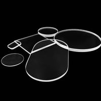 Plaque de verre de quartz fondue ronde transparente personnalisée de différentes tailles Services de traitement de coupe et de soudage
