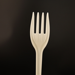 Fourchette jetable compostable certifiée CPLA, couverts écologiques biodégradables, fourchettes en plastique jetables - Product Image 5