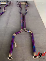 Pour BMW M3 M4 G80 G82 3.0T soupape en titane système de Catback d'échappement silencieux poli convertisseur catalytique boîte de tuyaux d'échappement