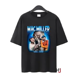 Mac miller camiseta engraçada vintage para homens e mulheres, de verão, streetwear, de algodão, de tamanho grande