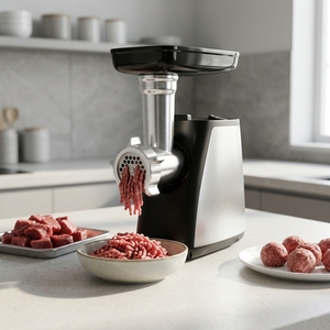 Picadora de <span class=keywords><strong>Carne</strong></span> Eléctrica Compacta para el Hogar, 350 W, Motor 7625, Molinillo de Alimentos Multifunción, Embutidora de Salchichas para Cocinar en Casa - Product Image 5