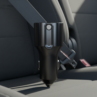 Chargeur de voiture en gros 51W 55.5W QC3.0 avec coupe-ceinture de sécurité, charge rapide, protection OTP OCP