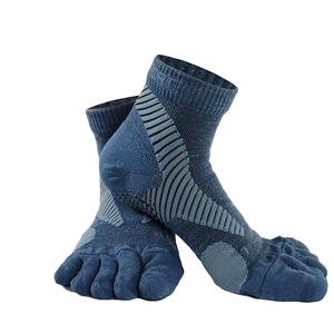 Wholesale Custom Logo Merino Wool Ankle <b>Socks</b> – Outdoor Non-Slip Toe <b>Socks</b> for Men Women, Breathable Hiking <b>Socks</b> - Product Image 1