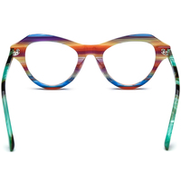 Monture de lunettes Borregls multicolore en acétate pour femme, nouvelle collection 2026, de marque, design œil de chat, lunettes optiques, monture de vue 19380