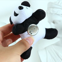 Broche en coton panda mignonne, porte-clés suspendu, pendentif pour le cou, petite poupée pour enfants, vente en gros, promotion, décoration de sac cadeau
