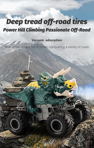 Voiture RC tout-terrain télécommandée 2.4G Dragon <span class=keywords><strong>King</strong></span> <span class=keywords><strong>Dinosaure</strong></span> Bigfoot avec fonction de pulvérisation et triangle de gravité, modèle Dragon <span class=keywords><strong>King</strong></span> Dragon Climbing Bigfoot - Product Image 5