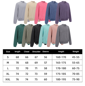 Sweat-shirt Homme Personnalisé en Coton Lourd 430G, Col Rond ou Col Roulé, Teinture Tie-Dye Lavée, Automne Hiver, avec Poche Discrète – Vente en Gros - Product Image 6