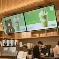 Pantalla LCD Digital MZY de 32, 43, 49 y 55 Pulgadas, Delgada, de Pared, Sin Función Táctil, con CMS Basado en la Nube para Restaurantes y Cafeterías