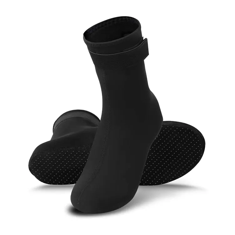 ถุงเท้ายาวนีโอพรีน3มม.,ถุงเท้าเล่นเซิร์ฟดำน้ำถุงเท้านีโอพรีนรองเท้าบูทชายหาด3มม. กันลื่น