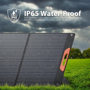 ชุดแผงโซลาร์เซลล์แบบพับได้ PERC ครึ่งเซลล์ 50W 500W สำหรับสถานีไฟฟ้ากลางแจ้ง 12V 18V - Product Image 2