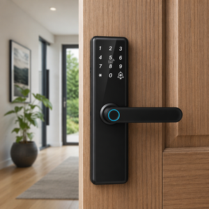 Serrures de porte intelligentes à écran tactile haute sécurité avec empreintes digitales, mot de passe intelligent, serrure numérique TTlock, application Tuya - Product Image 1
