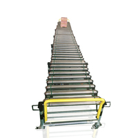 Convoyeur à rouleaux en acier au carbone pour transport de cartons en entrepôt, robuste et sur mesure pour usine