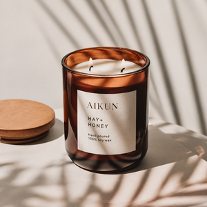 Vela Aromática de Cera de Soja con Tapa de Madera y Vidrio Esmerilado Aikun, Etiqueta Personalizada, Empaque de Regalo, Marca Privada OEM ODM para Regalos de Temporada - Product Image 2