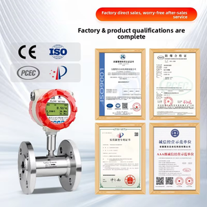 インテリジェントタービン流量計水道水液体ステンレス鋼パイプライン流量センサーデジタルディスプレイ 4-20mA/485 信号高 - Product Image 6
