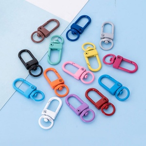 Hợp Kim Kẽm Kim Loại Túi Xách Phụ Kiện Xoay Clip Snap Hook Phụ Tùng Túi Mini Màu Keychain Hook - Product Image 4