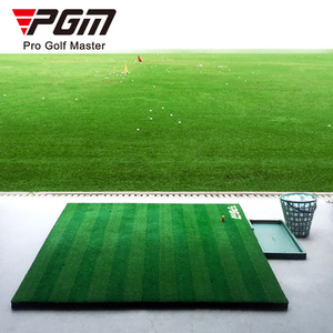 Venta al por mayor <span class=keywords><strong>PGM</strong></span> DJD016 3D primavera césped artificial antideslizante Golf Driving Range guía golpear Mat verde corto espesar entrenamiento de Golf - Product Image 3