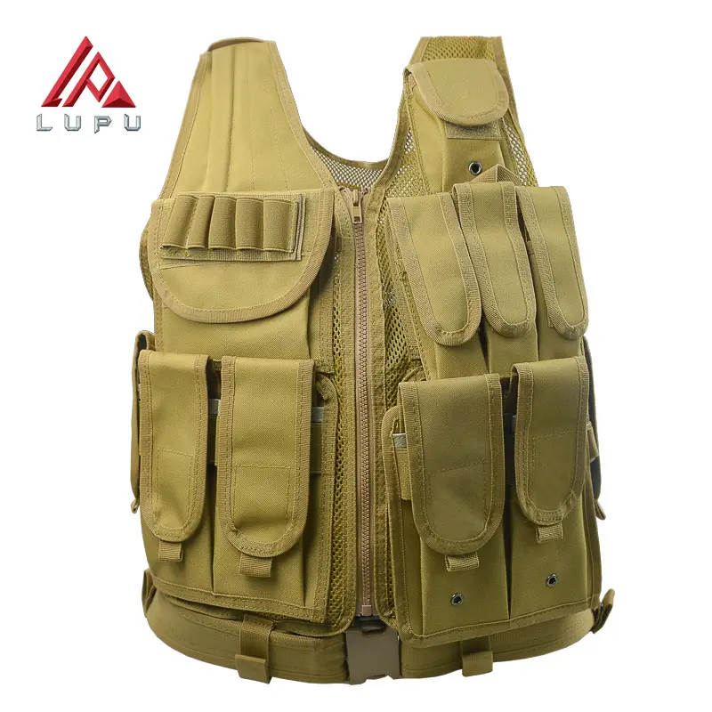 Molle verde camuflaje Multicam ligero malla placa portador equipo táctico equipo de seguridad chaleco