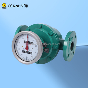 DN10 ~ DN200 L/min Ss304 dizel eliptik dişli debimetre Ss316l büyük aralığı mekanik Lcd ekran sıvı Oval dişli debimetre - Product Image 1