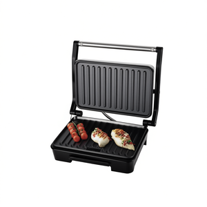 Electric Grill With Nonstick <b>Plates</b> For Indoor Cooking And Grilling Food - Product Image 2