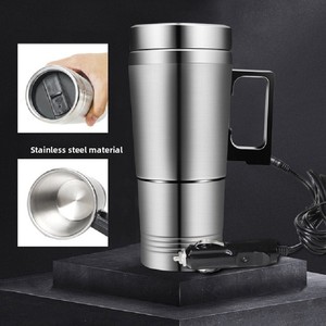 Hervidor Eléctrico de Viaje de Acero Inoxidable <span class=keywords><strong>para</strong></span> Auto 12V/24V, <span class=keywords><strong>Taza</strong></span> Calentadora de Agua Eléctrica <span class=keywords><strong>para</strong></span> Auto - Product Image 3