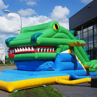 Utilisation commerciale de glissière de crocodile gonflable d'enfants et d'adultes