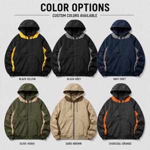 Hoodie <strong>Men</strong> Streetwear Customised Masculino High 300 GSM Light Zipper Black Yellow Plain for Waterproof and Summer De Y2K Hoodies - Product Image 2