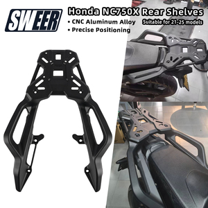 Portaequipajes Trasero de Aleación de Aluminio para Motocicletas <span class=keywords><strong>Honda</strong></span> <span class=keywords><strong>NC750X</strong></span> Modelos 2021-2026, Portaequipajes Trasero Integrado con Alta Capacidad de Carga - Product Image 1