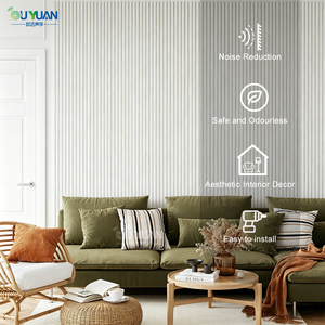 Paneles Acústicos Semicirculares Flexibles <span class=keywords><strong>de</strong></span> PVC con Chapa <span class=keywords><strong>de</strong></span> Madera MDF para Sala <span class=keywords><strong>de</strong></span> Estar, Dormitorio, Hotel, Ignífugos, Aislamiento Acústico - Product Image 4