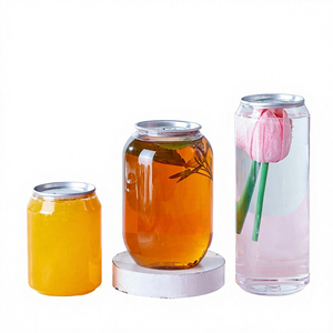 Wholesale PET Plastic Pull-Tab Cans Lids Sealed Beverage <strong>Bottles</strong> for <strong>Milk</strong> Tea Cold Drinks Fruit Tea-Transparent Model 202 - Product Image 1