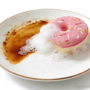 Spugna per Pulizia Cucina a Forma di Ciambella Ecologica e Resistente con Foro Ergonomico per Lavare i Piatti - Product Image 2