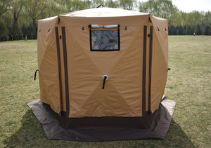 Stock de haute qualité Pop Up kaki 2m de <span class=keywords><strong>hauteur</strong></span> verre 300D <span class=keywords><strong>tente</strong></span> en tissu Oxford pour le camping et la randonnée grandes tentes - Product Image 5