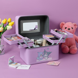 Bonita bolsa de cosméticos súper Popular portátil de viaje de gran capacidad Corazón de niña bonita maleta japonesa Corea del Sur multifunción - Product Image 2