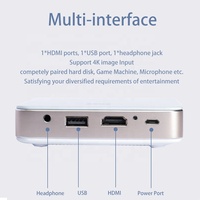 Homan Mini-projecteur vidéo 4K S-60 Smart View DLP Dual-band Wi-Fi Infocus Home Cinéma Lampe LED de jeu sans fil Batterie en option