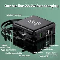 Cargador Inalámbrico Portátil de Alta Capacidad 15000mah con Carga Rápida de 22.5W, Batería de Litio-Polímero, Venta al Por Mayor del Fabricante
