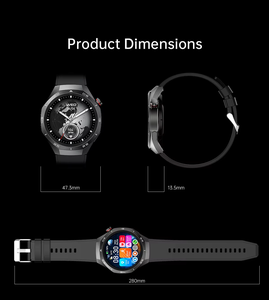 Reloj Inteligente IP68 de 1.53 Pulgadas HW95, Reloj Deportivo para Hombre, ECG, PPG, Monitor de Actividad Física, Frecuencia Cardíaca, Pulsera Inteligente Redonda, Resistente al Agua - Product Image 3